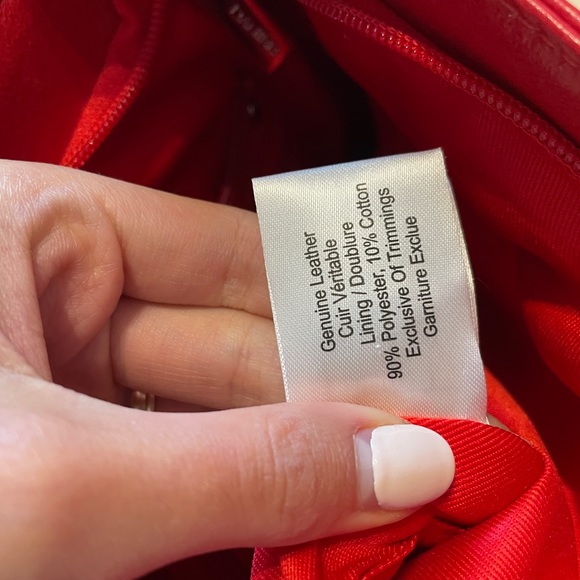 Danier Leather Red Shoulder Bag - Picture 6 of 8